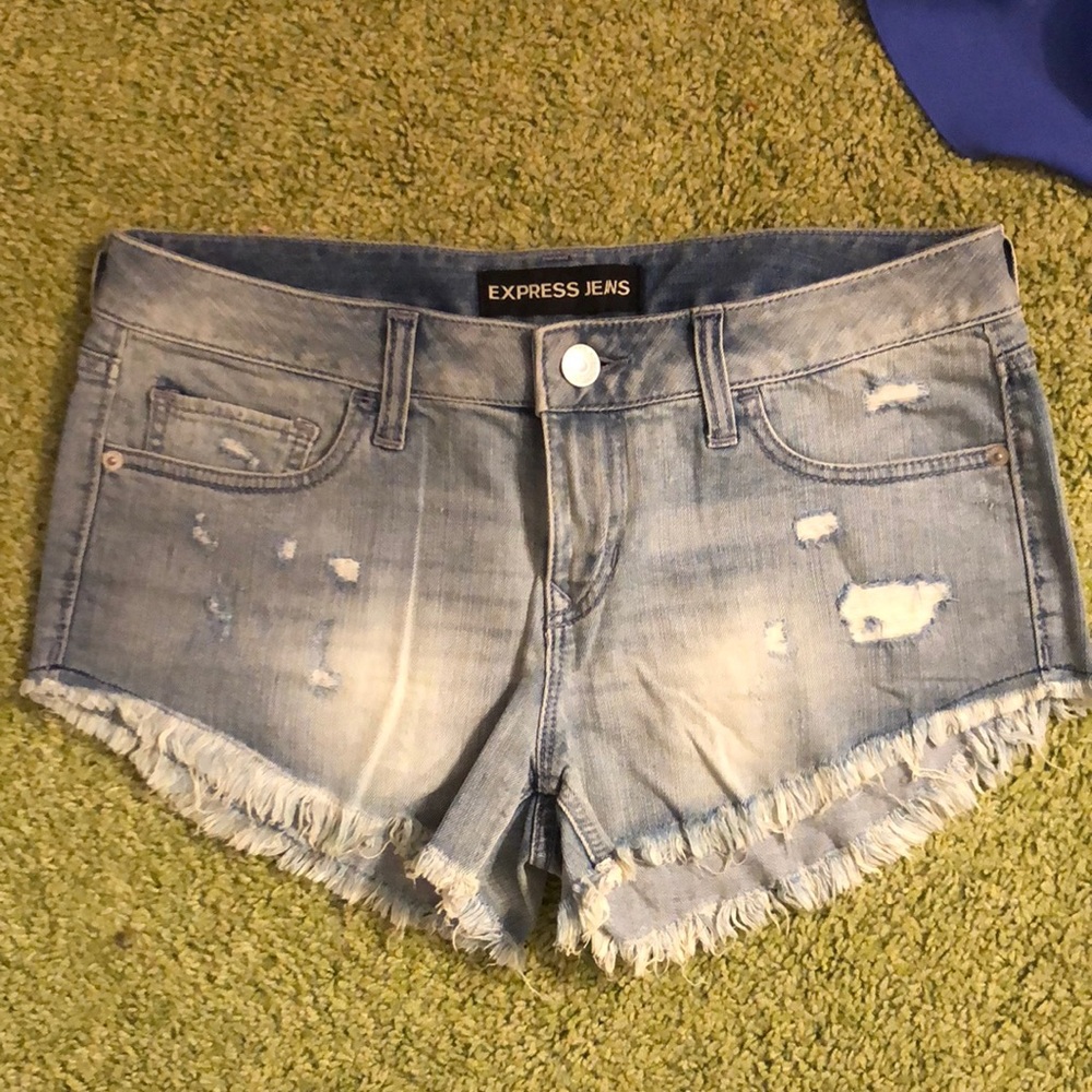 Denim shorts